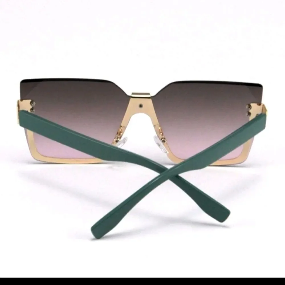 Fashionable Rimless Metal Frame Glasses